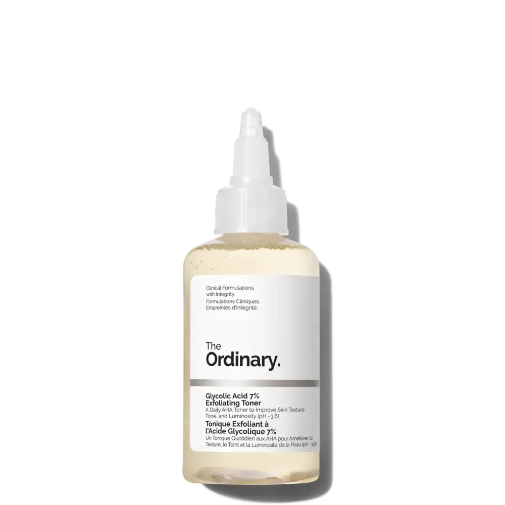 Веганский пилинг-тоник с 7% гликолевой кислоты The Ordinary Glycolic Acid 7% Exfoliating Toner 240 мл.