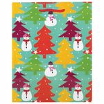 Пакет подарочный новогодний 17,8x9,8x22,9 см, ЗОЛОТАЯ СКАЗКА "Краски зимы", ламинированный, 606562