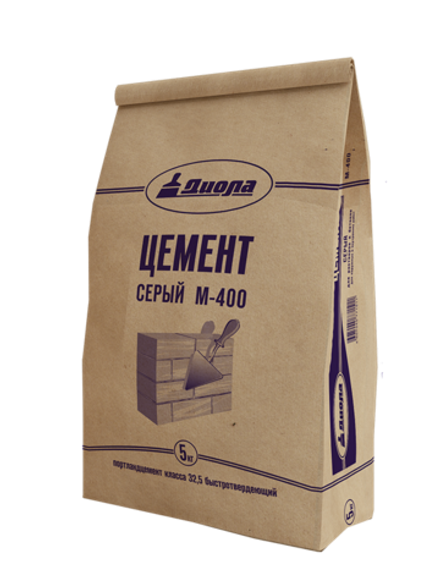 Цемент Диола М-400 серый (5.0кг)