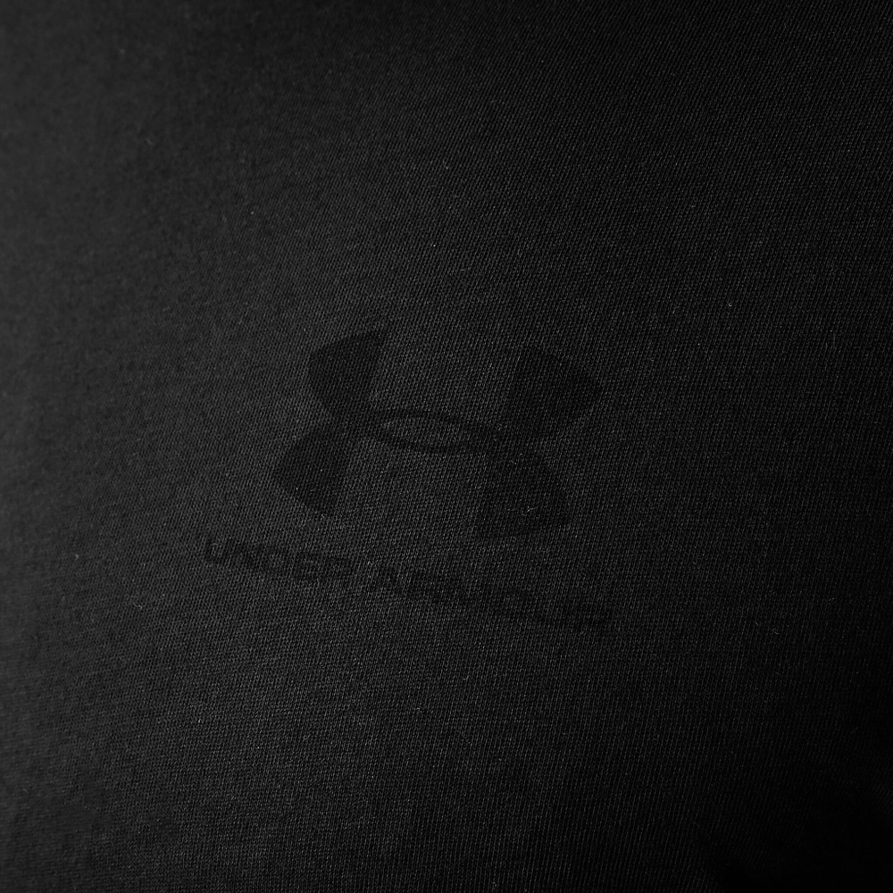 Мужское теннисное поло Under Armour Sportstyle Left Chest T-Shirt Men - Black, Dark Grey