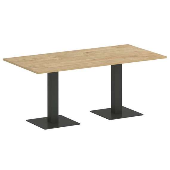 Onix Direct Стол прямоугольный O.SPRG-4 Тиквуд Светлый/Металл Антрацит 1800*900*750