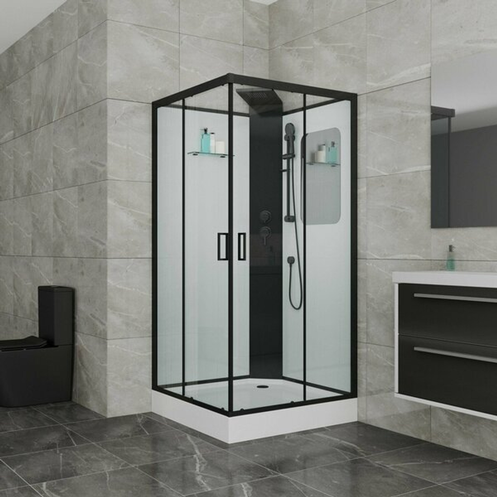 Душевая кабина Grossman Elegans GR250Q (100х100х217) дверь раздвижная,5 мест