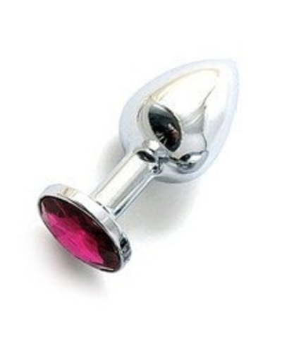 Анальная пробка BUTT PLUG  Small с рубиновым кристаллом