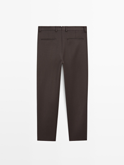 Massimo Dutti Брюки из шерсти, коричневый