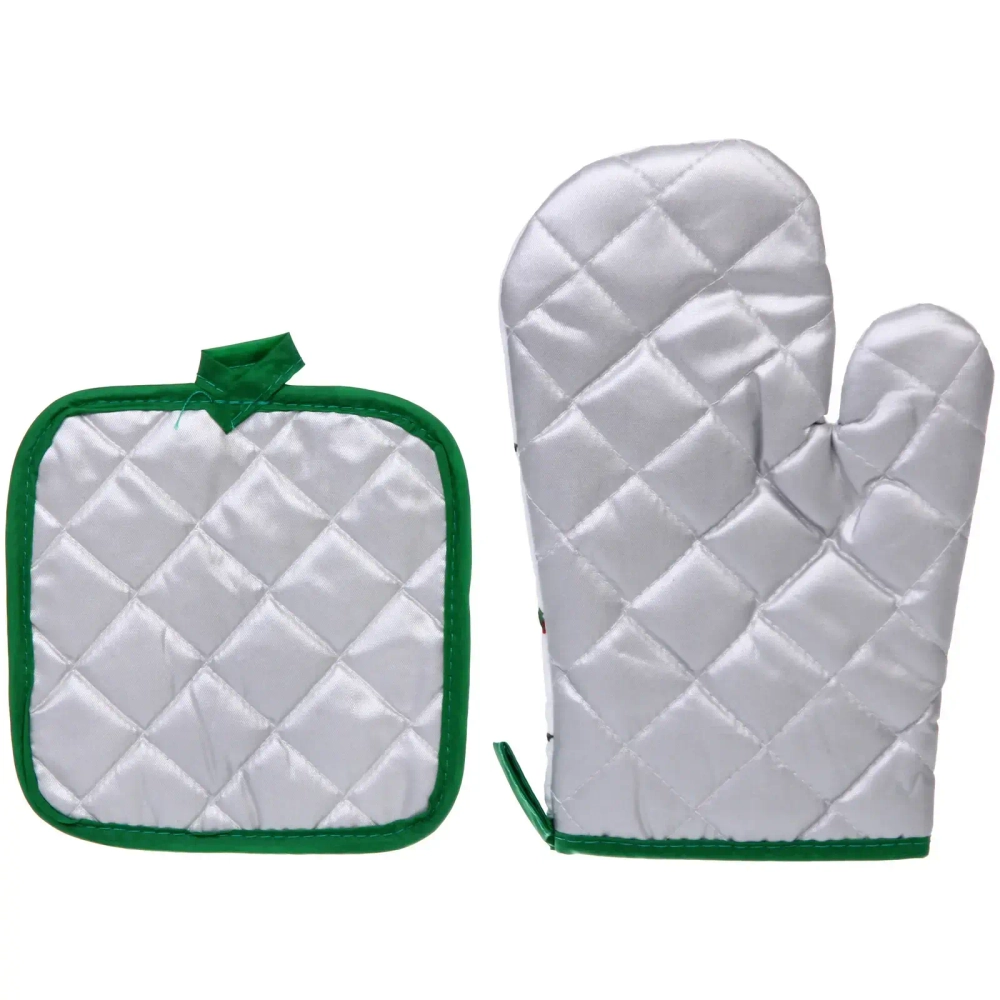 Прихватка в наборе с прихваткой-варежкой «Новогодняя красавица» 26*17 см, 17*17 см