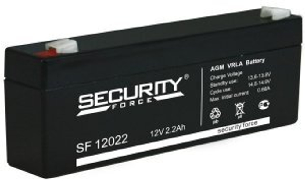 Аккумулятор  SF  12 В  2,2 А/ч