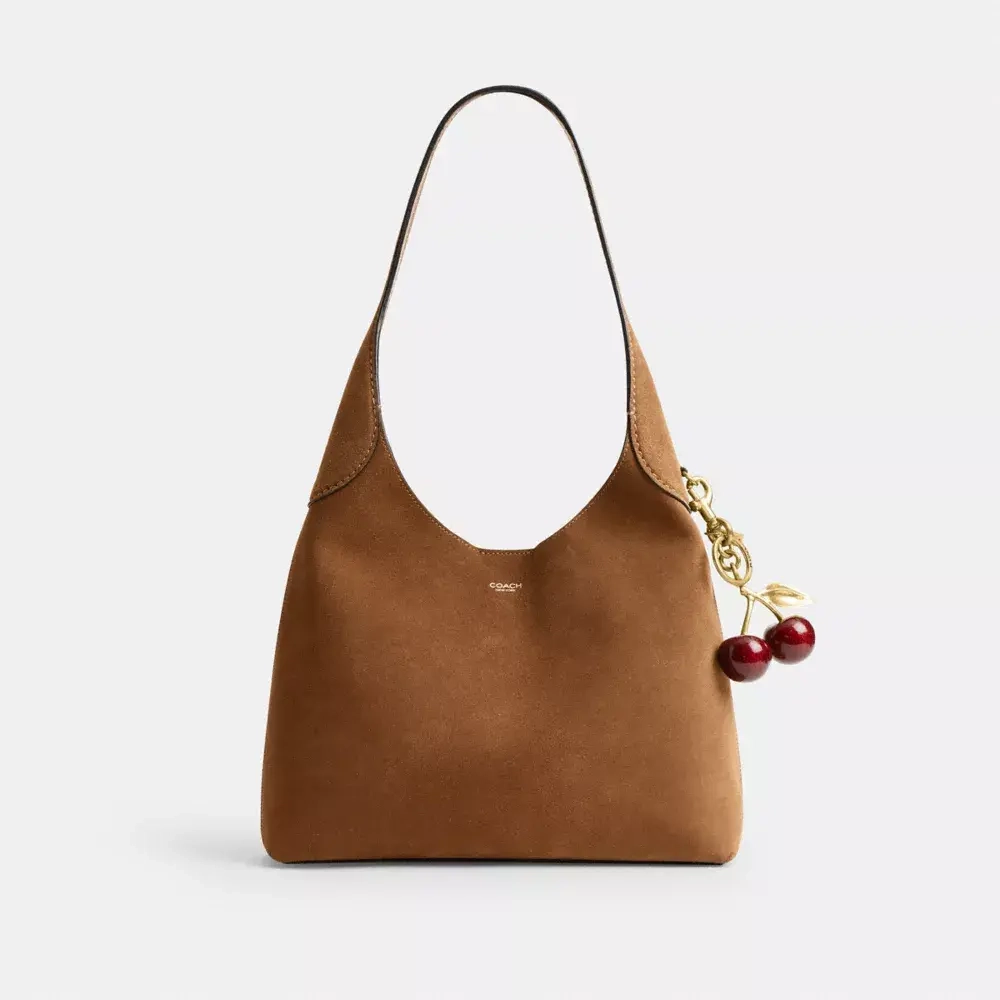 COACH СУМКА ЧЕРЕЗ ПЛЕЧО BROOKLYN 28, СВЕТЛО-КОРИЧНЕВЫЙ