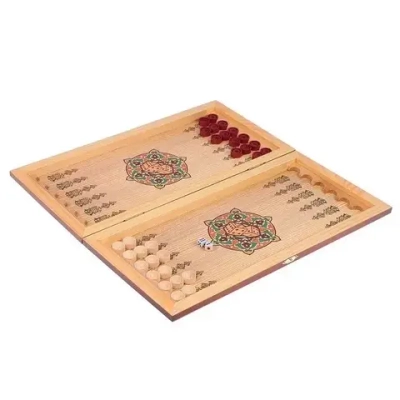 Подарочные нарды "Гусарские" в деревянном коробе, средние SA-GU-M