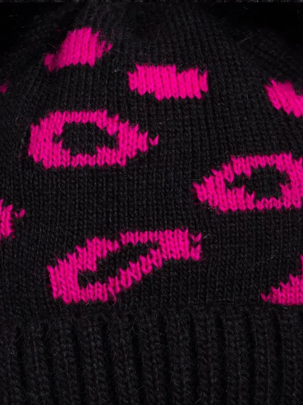 Шапка для девочки зимняя вязаная с ушками