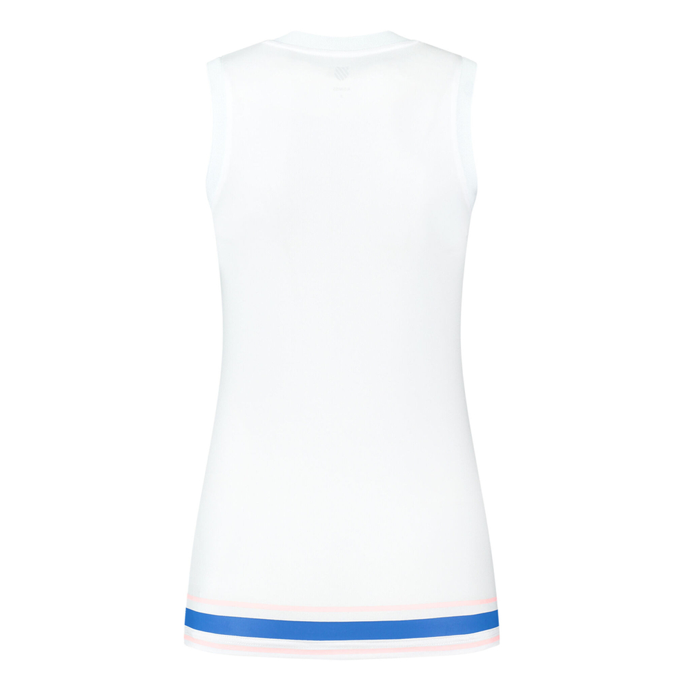 Женская теннисная майка K-Swiss Hypercourt Tank Top Women - White, Blue