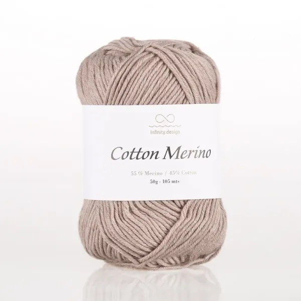 Cotton Merino (55% мериносовая шерсть, 45% хлопок) 105м/50гр