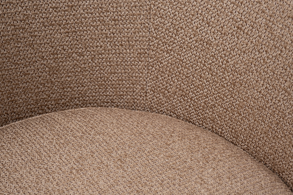 Кресло Garda Decor Наполи (Napoli) вращающееся, рогожка золото, черный Santo300-BEG+Santo302-CHZOL 76*76*76 см