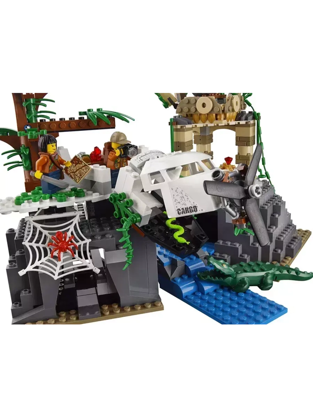 Конструктор Сити База исследователей джунглей 857 деталей