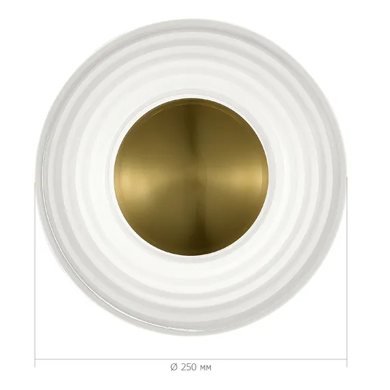 SL6125.301.01 Светильник настенный ST-Luce Латунь/Прозрачный LED 1*6W 3000K MOON