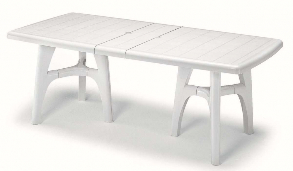 Стол пластиковый раздвижной SCAB GIARDINO President Tris, белый