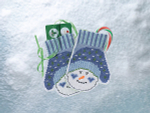 "Варежки снеговика"- МH19-1831 вышивка