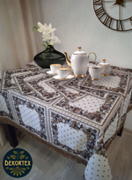 Гобеленовый набор Веночек (скатерть 163х163см + салфетка 32х32см 6шт)