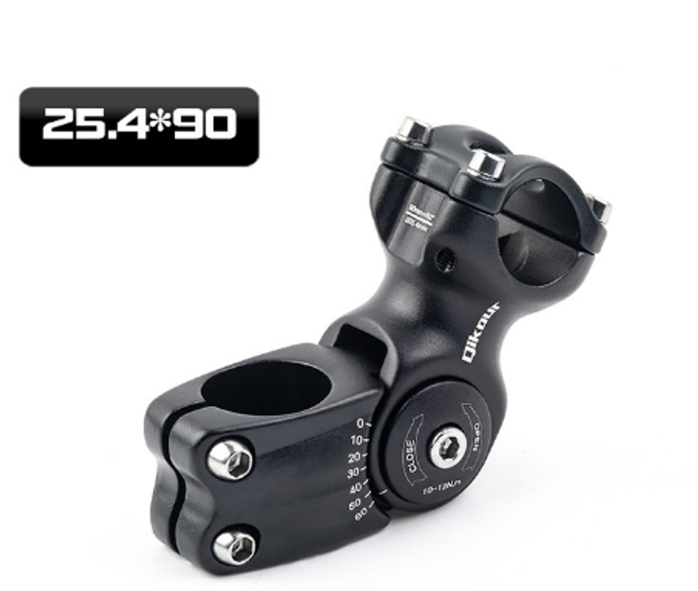 Вынос регулируемый Qikour 90mm 25.4 черный