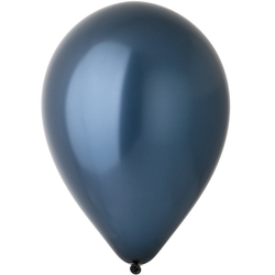 Шары "Тёмно-синие металлик" 35 см (летают от 3-х дней)
