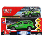 Модель ин. мет. "Lada Granta cross 2019 спорт" 12см, зеленый в коробка GRANTACRS-12SRT-GN (Технопарк)