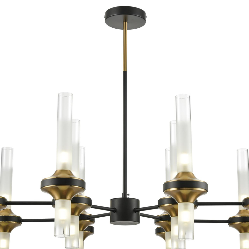 8112/24 NEOCLASSI LN26 096 черный/бронза/прозрачный, металл/стекло Люстра потолочная G9 24*30W 220V TAMARESA