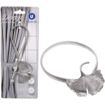 Подхват для штор на магните «Цветок серебро» 6,5см