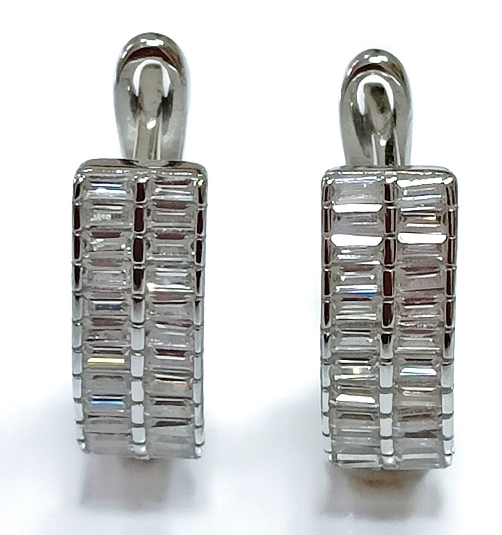 Ювелирные серьги из серебра 925 пробы Эстерелла