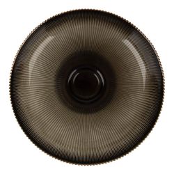 Блюдо на ножке "Frost stripe" (серое) d=25,7 см h=11,5см (стекло) (транспортная упаковка)