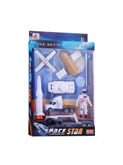 Игровой набор Космическая станция и ракета (DS077)
