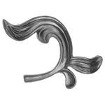 Стальной лист литьё, размеры: 130×145×4 мм, круг 12 мм, вес 0,232 кг. правый