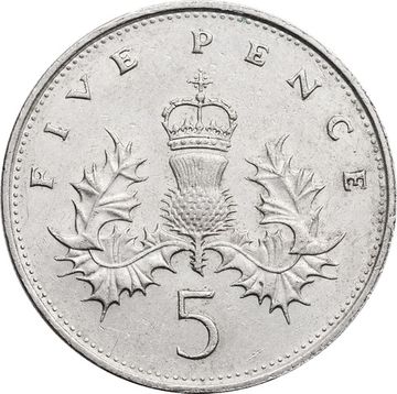 5 пенсов 1987 Великобритания