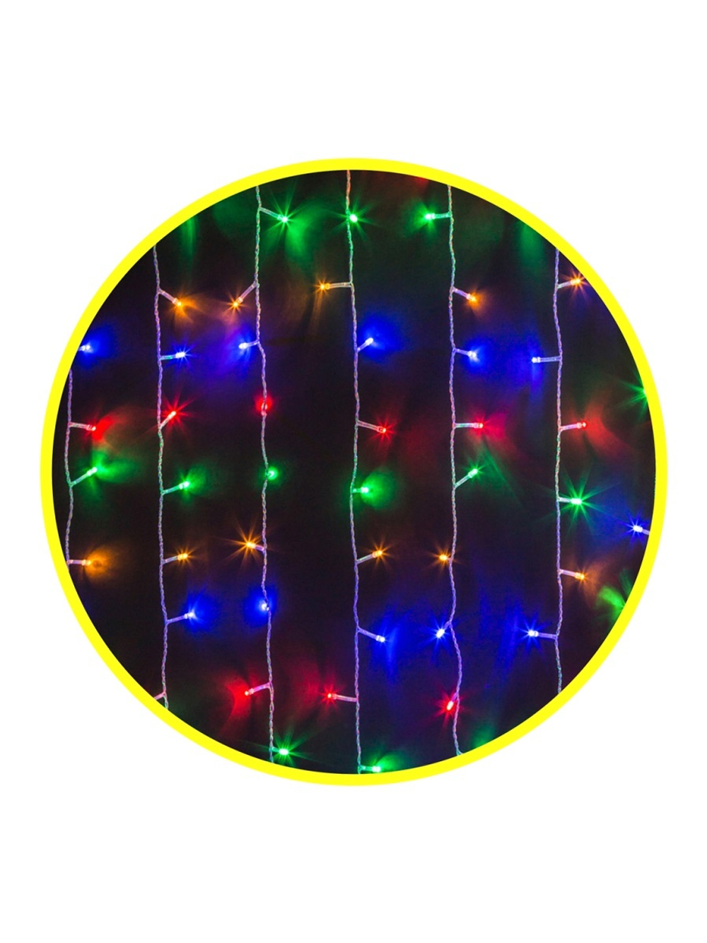 Гирлянда светодиодная "Занавес" 93 645 NGF-D022-01 1.5х1.2м 192LED RGBY IP20 TR Navigator 93645