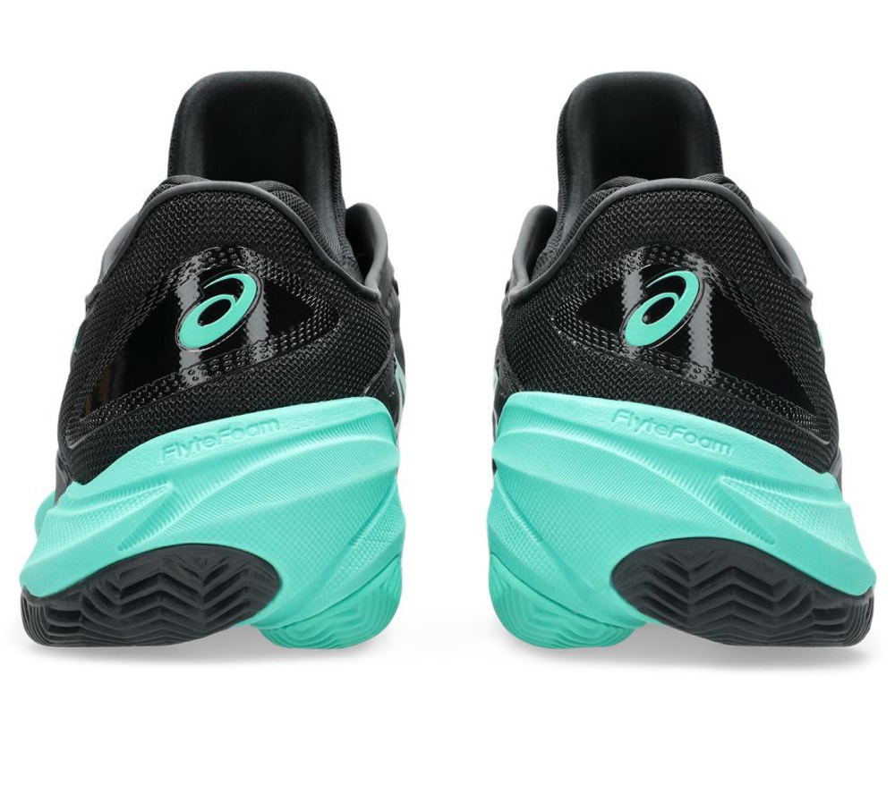 Мужские теннисные кроссовки Asics Court FF 3 Clay - black/aurora green