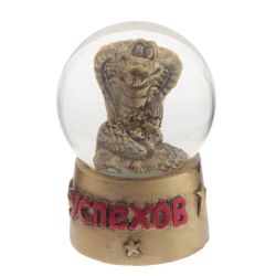 GAEM Фигурка декор в стекл шаре "Змея", D 4 см, L4 W4 H6,5 см, 3в.