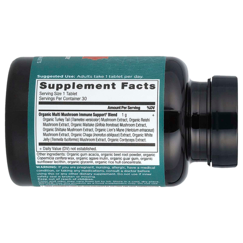 Ancient Nutrition, Multi Mushroom, ежедневная иммунная защита, 30 таблеток
