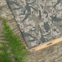 Ткань шелк Армани серо-зеленый хаки