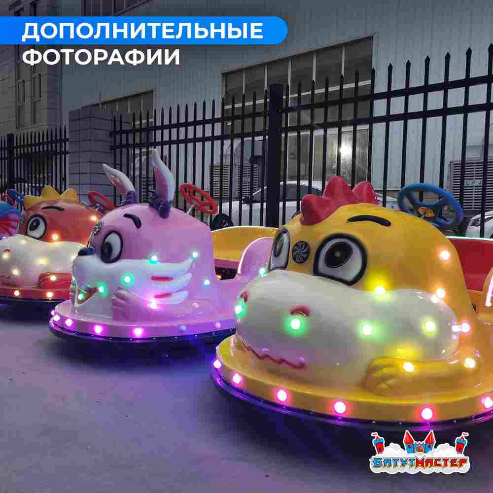 Детский электромобиль для автодрома «Розовый зайка» двухместный, усиленный корпус