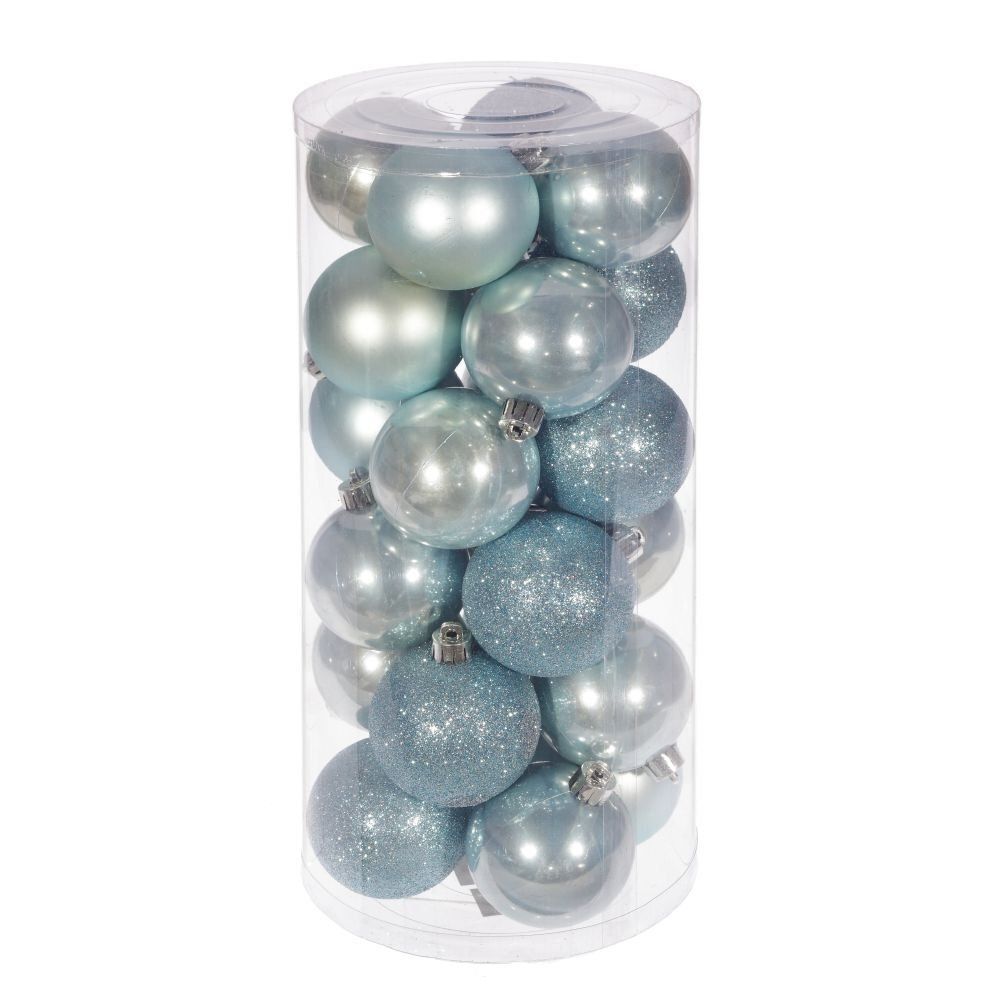 GAEM Набор из 24шт, Украшение новогоднее Шар "Нежное сияние", D 6 см, L6 W6 H7 см