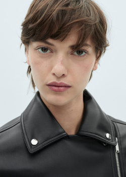 Байкерская куртка из искусственной кожи