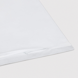 Постельное белье cемейное Сlaire&Caroll Frame белое с оливково-бежевым