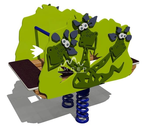 Качели-балансир на пружине “Змей Горыныч”