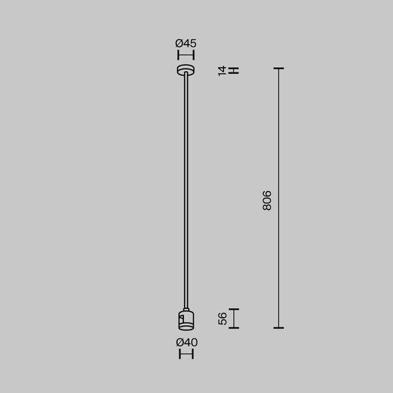 Крепление потолочное Maytoni Technical Accessories for tracks Flarity TRA159C-IPCL1-BS