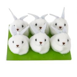 GAEM Набор из 6-ти фигурок декоративных "Заяц" (3*4,5*4,5), L13 W12 H4 см, 2в.