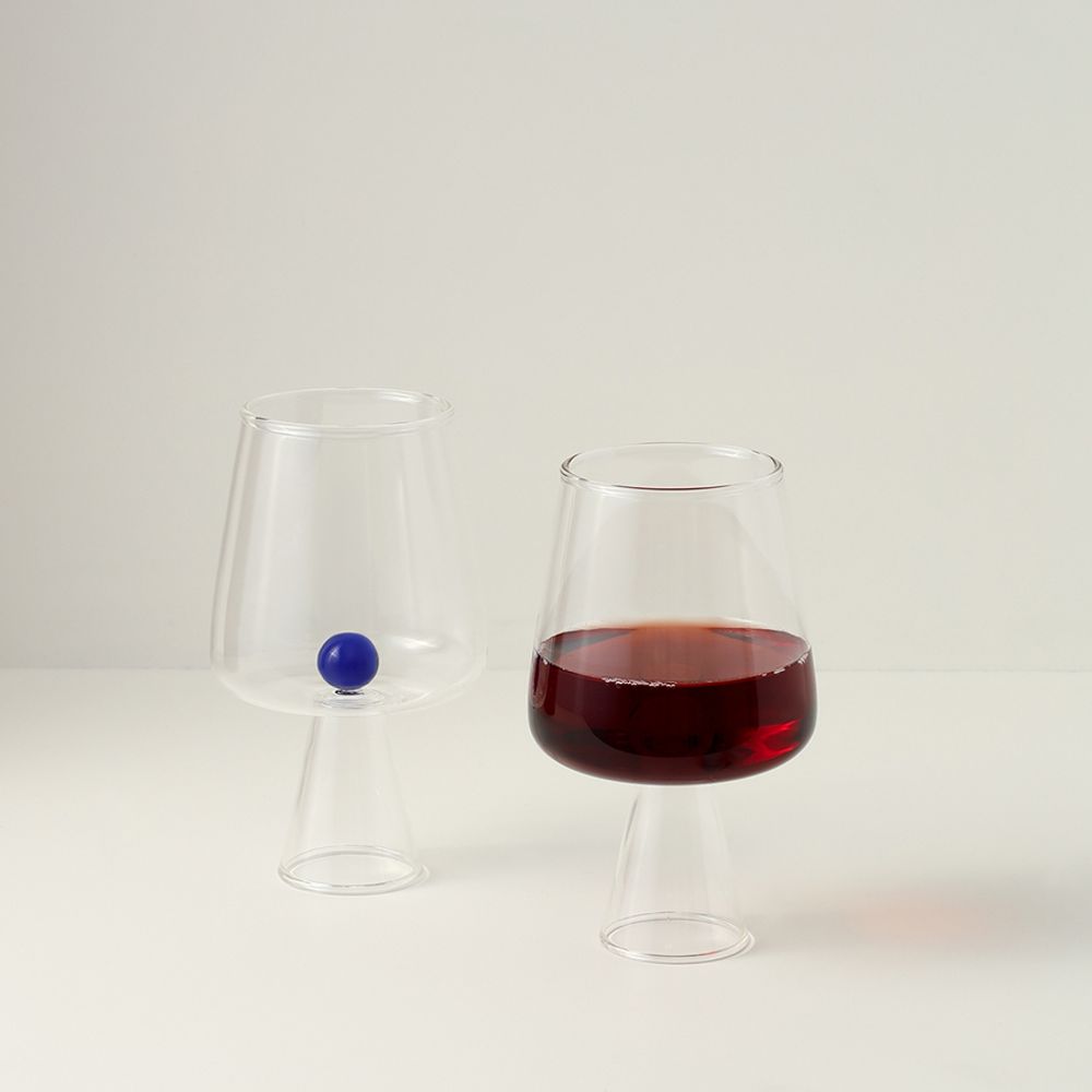 Набор бокалов для вина Orb, 400 мл, синий/янтарный, 2 шт.
