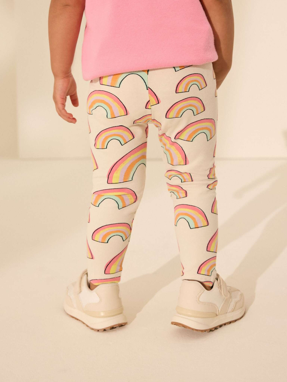 Легинсы для девочки Next AT0-428, Кремовый