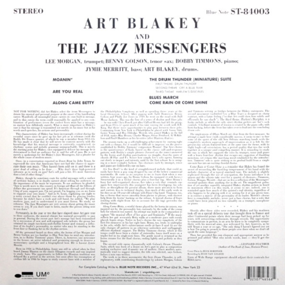Art Blakey & The Jazz Messengers / Moanin' (LP)