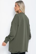 Свитшот Бьянка (хаки) Б12366-1 LT Collection