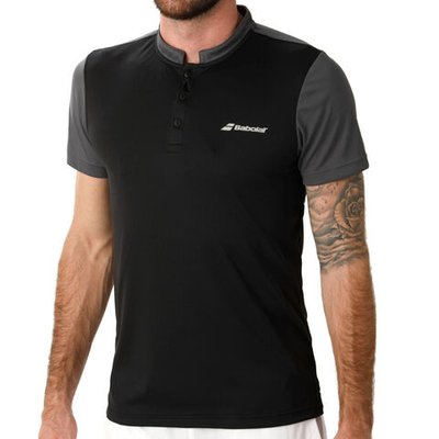 Мужское теннисное поло Babolat Play Polo Men - Black, Grey