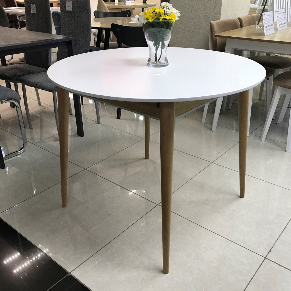 Стол обеденный Арека КС 950 (бук/тон 1/тон подстолья 2/ножка 8)