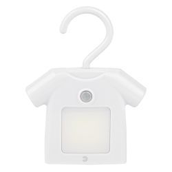Ночник - светильник светодиодный ЭРА NLED-486-1W-MS-W на батарейках с датчиком движения белый